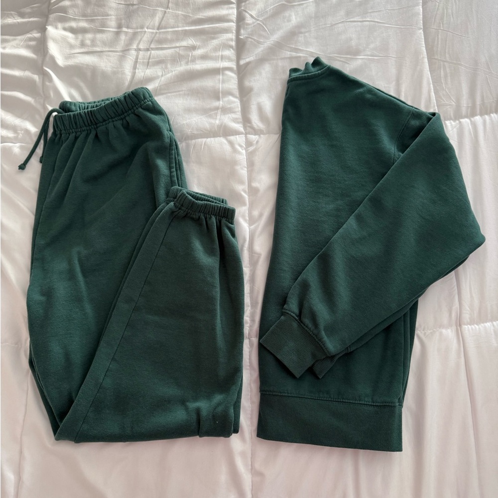 Ardene Dark Green Tracksuit Set XS